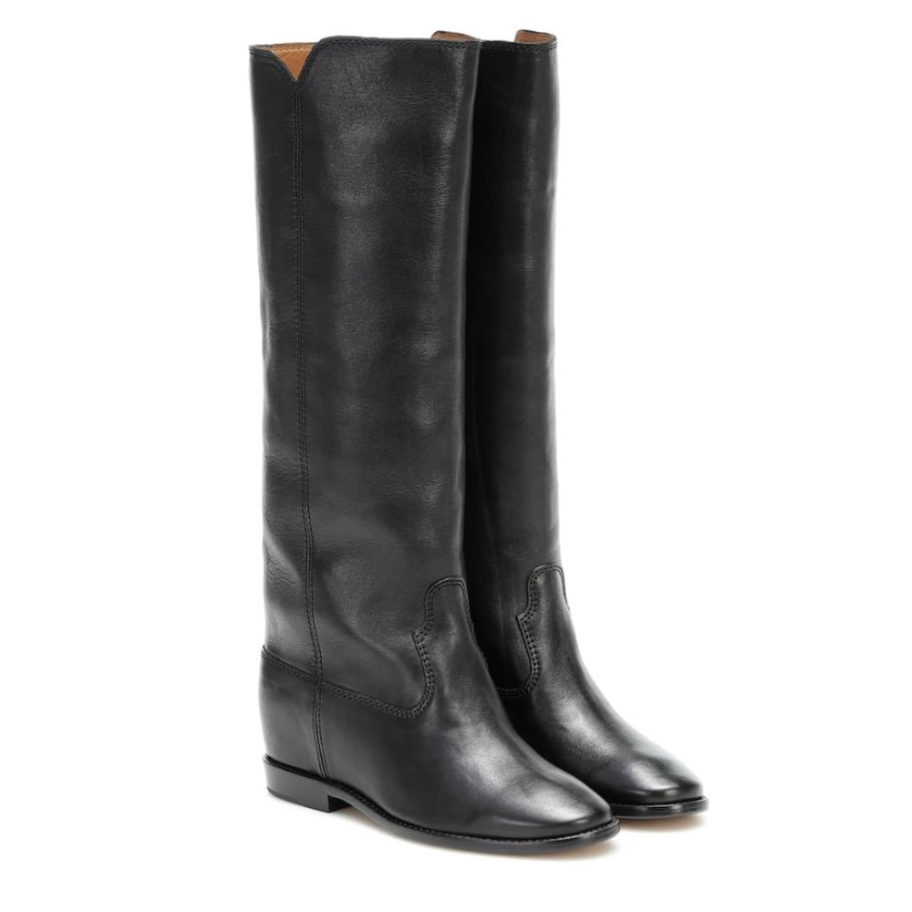 Isabel Marant Hidden Wedge Black Boots, 37